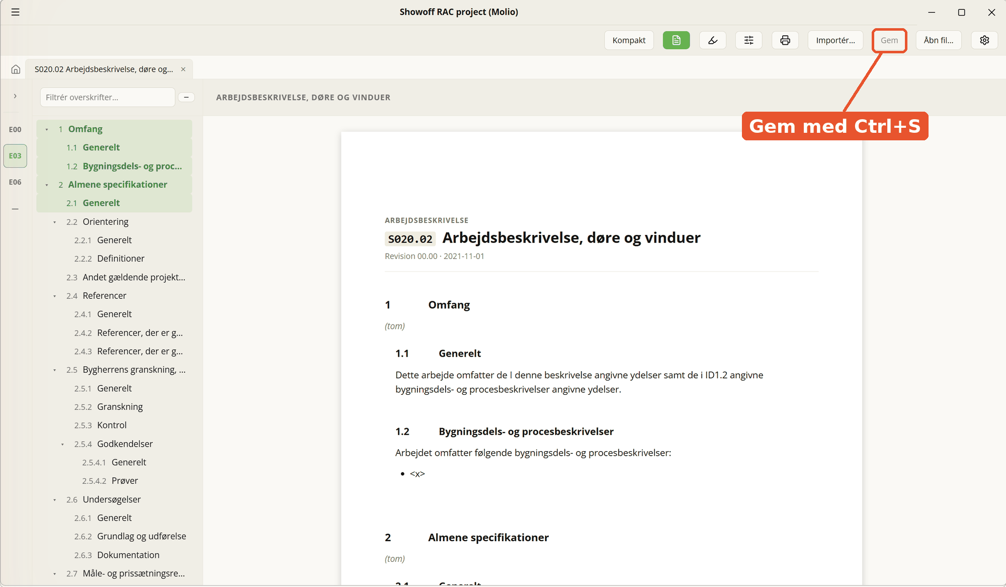 Et afsnit i redigering